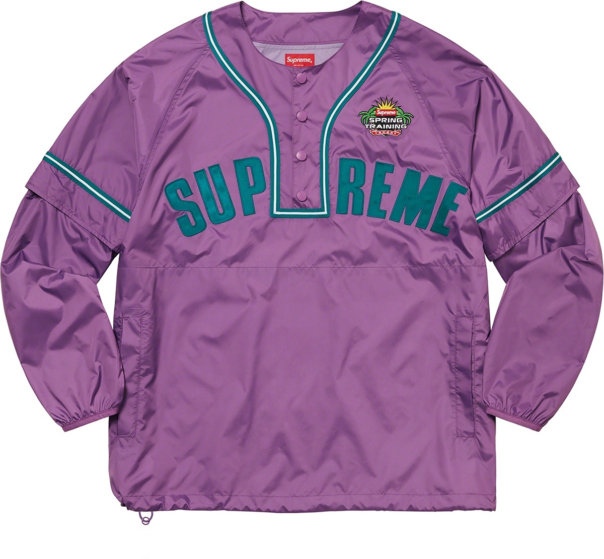 Snap-Off Sleeve L/S Baseball Top view 5